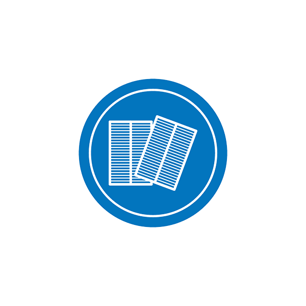 Maintenance icon: a pair of air filters