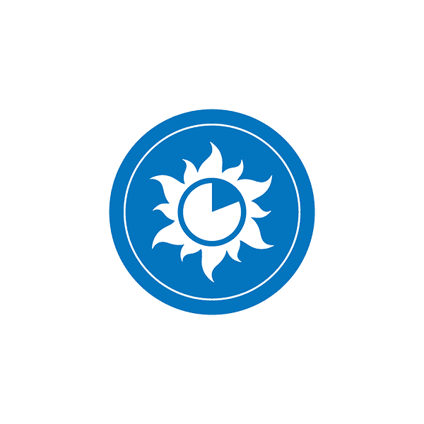 Ductless AC icon: a sun and snowflake for heating and cooling