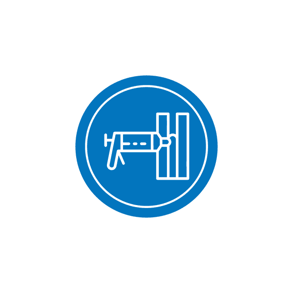 Indoor air quality icon: a duct cleaning tool at a vent