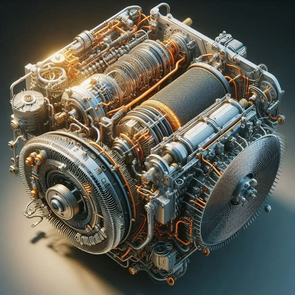 "Close-up of an ARS air conditioner showing the compressor, evaporator coil, and condenser coil in action."
