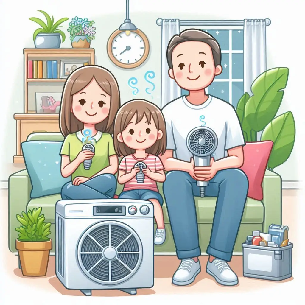 "A family enjoying clean, comfortable indoor air after HVAC maintenance"