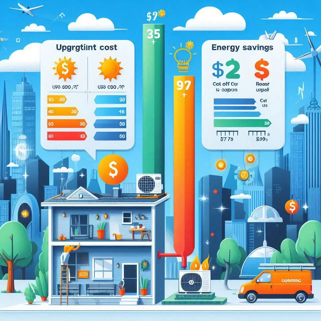 "Infographic comparing the upfront cost, energy savings, and repair costs of ARS air conditioning systems vs. other leading HVAC brands."