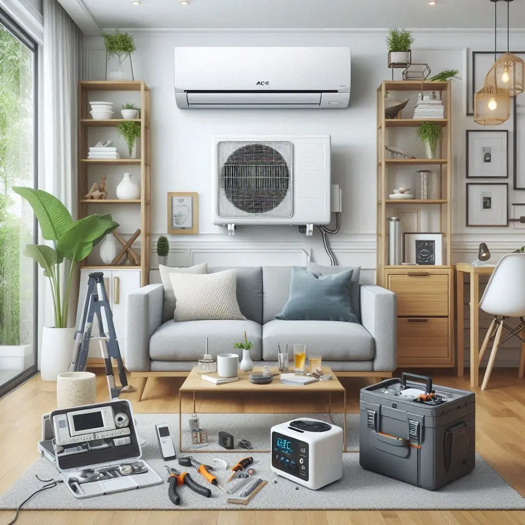 “A well-maintained ARS air conditioning unit installed in a home, showcasing its superior cooling performance and energy efficiency.”