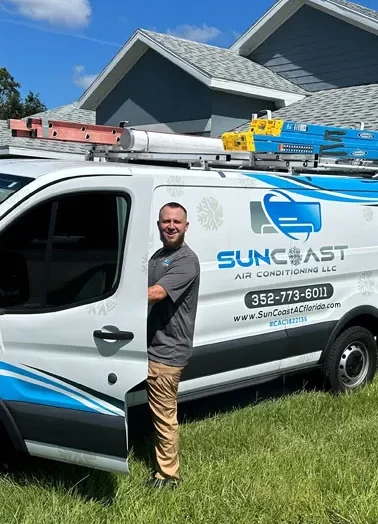 Completing an ac service call in Spring Hill Florida