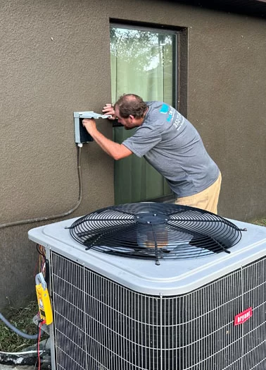 pulling breaker for outside air conditioning unit in hernando county fl